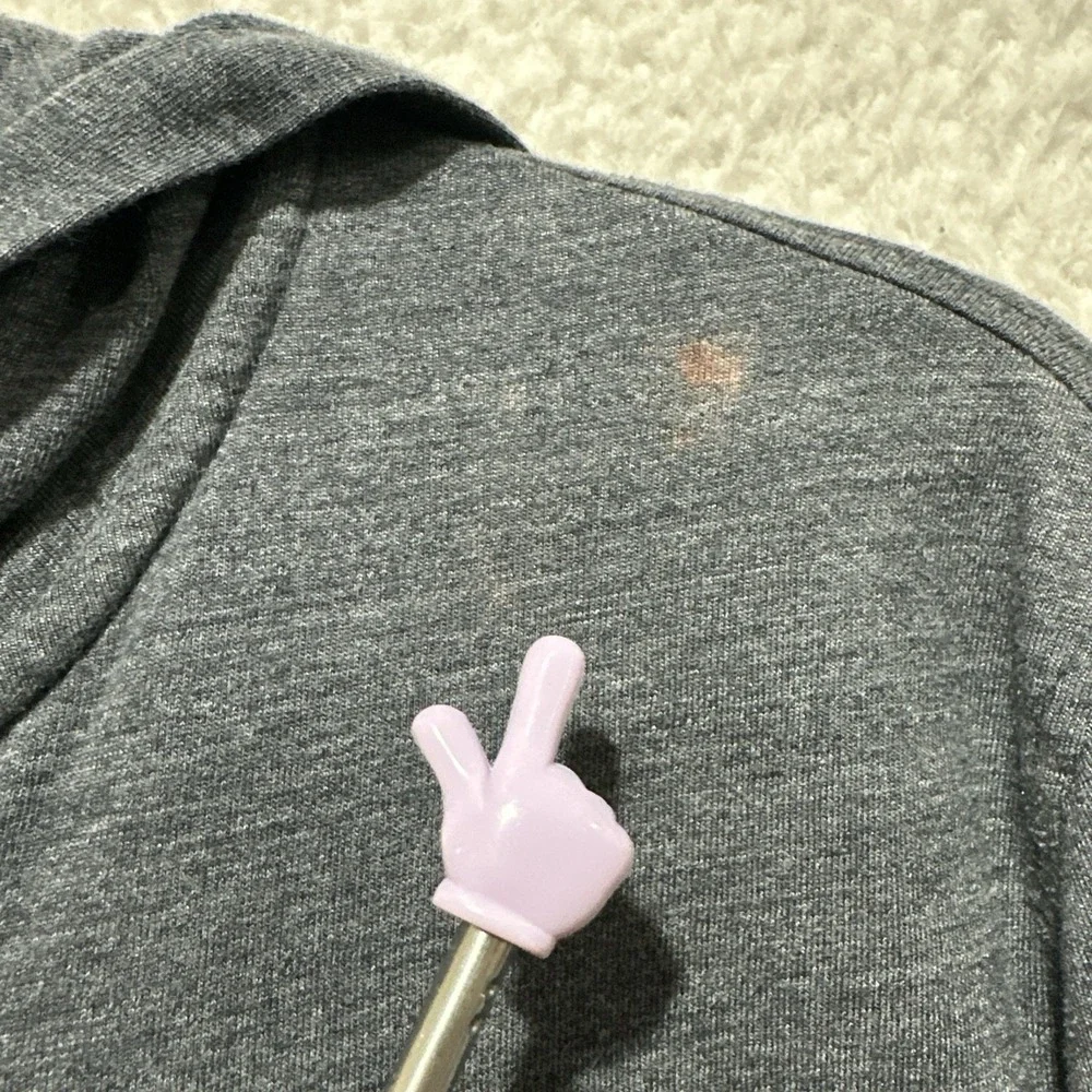 The North Face Hoodie Men's Size M Gray Standard Fit Tri-Blend Full‎ Zip USA